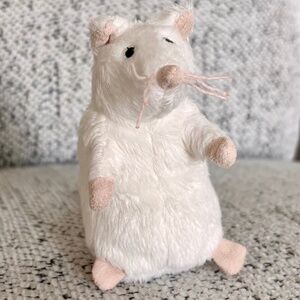 VTG Ikea Gosig Mus White Rat Mouse Small 5" Plush Stuffed Animal Soft Toy Mice